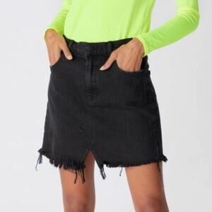 J BRAND Skirt Size 28 Jules Denim Jean High Rise Stretch Undercover Destruct
